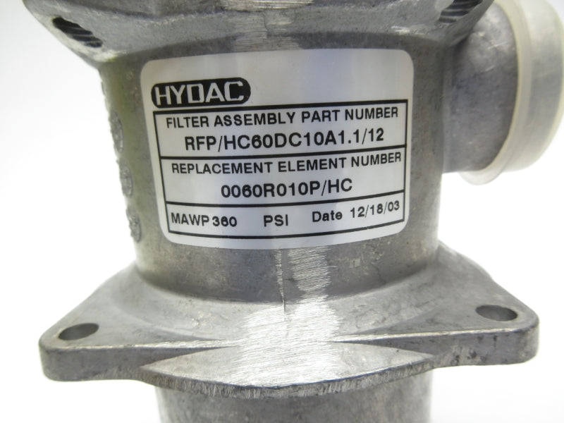 HYDAC RFP/HC60DC10A1.1/12 360PSI NSNP