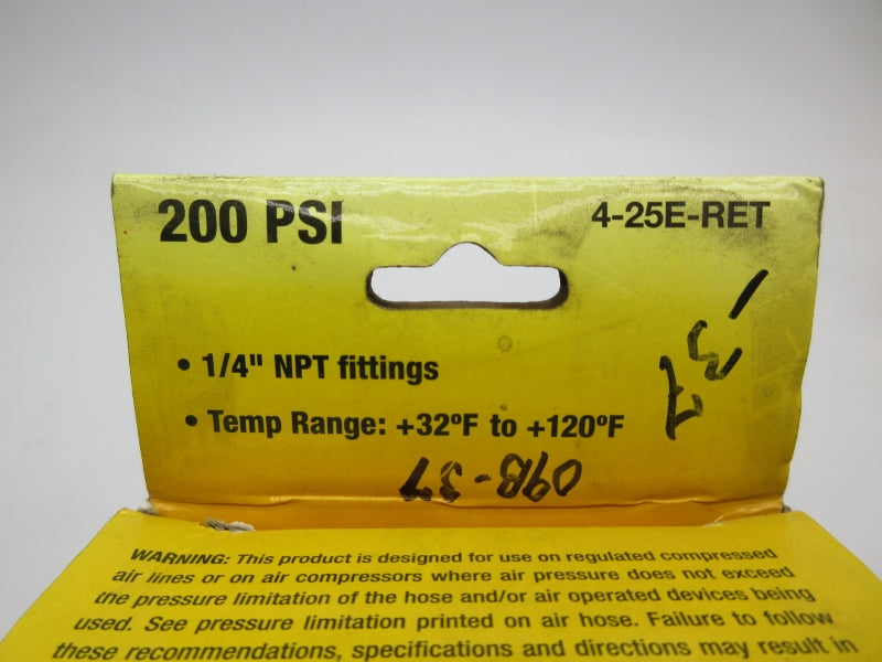 AMFLO 4-25E-RET 200PSI 1/4" NSMP
