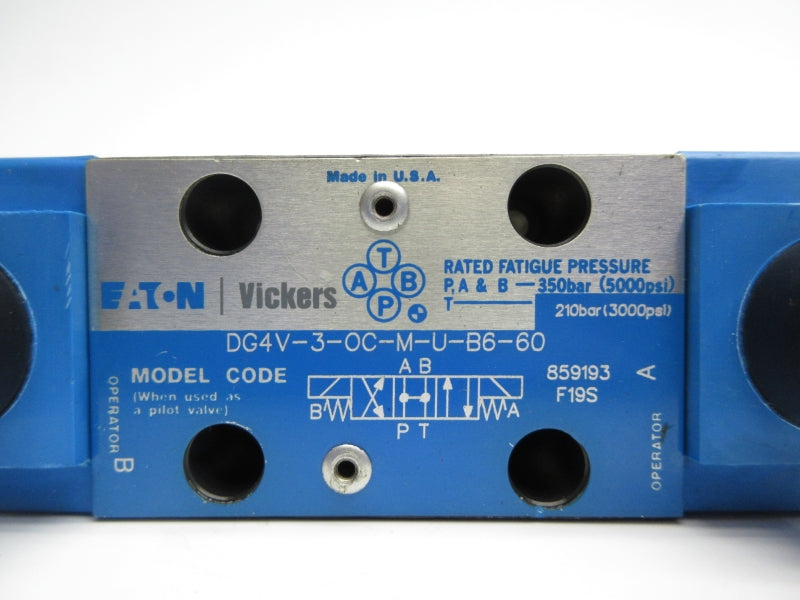 VICKERS DG4V30CMUB660 859193 110/120V 3000PSI NSNP