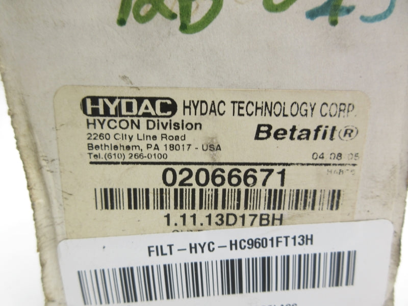 HYDAC 1.11.13D17BH 02066671 NSMP