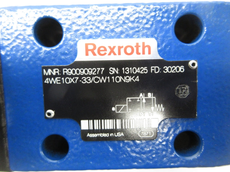 REXROTH 4WE10X7-33/CW110N9K4 R900909277 110/120V NSNP