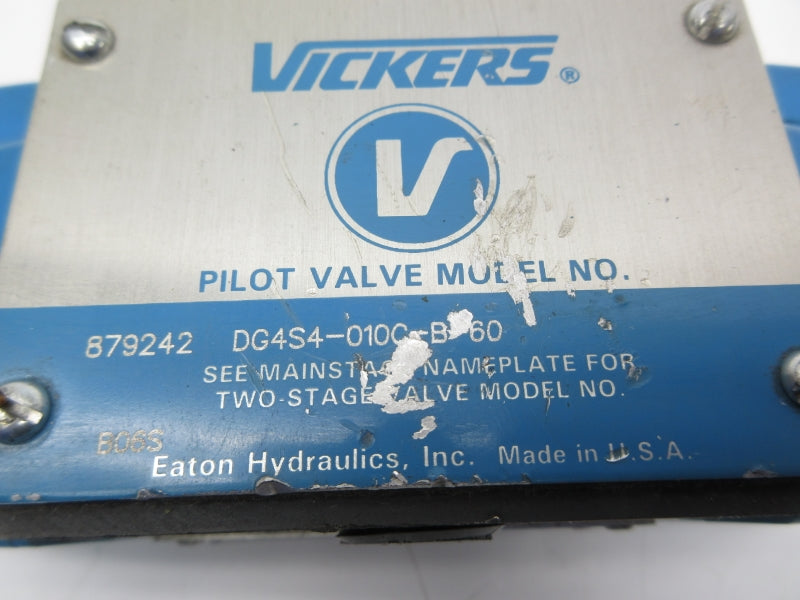 VICKERS DG4S4010CB60 879242 110/120V .85/.69A UNMP