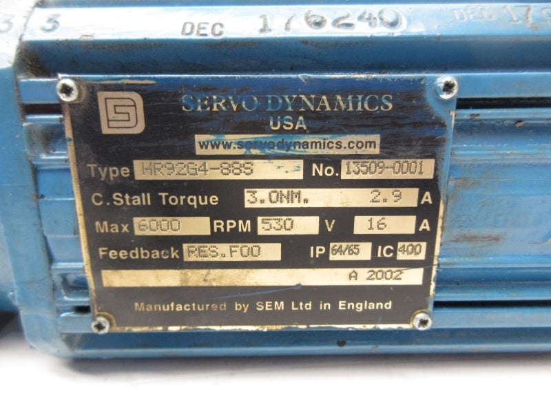 SEM HR92G4-88S 530V 16A (AS PICTURED) UNMP