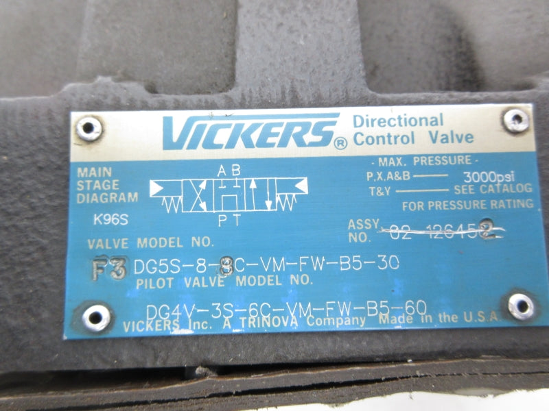 VICKERS DG5S88CVMFWB530 110/120V .43/.46A UNMP