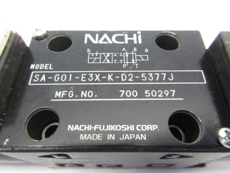 NACHI SA-G01-E3X-K-D2-5377J 24VDC UNMP