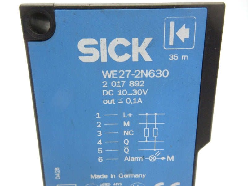 SICK WE27-2N630 2017892 10-30VDC NSNP