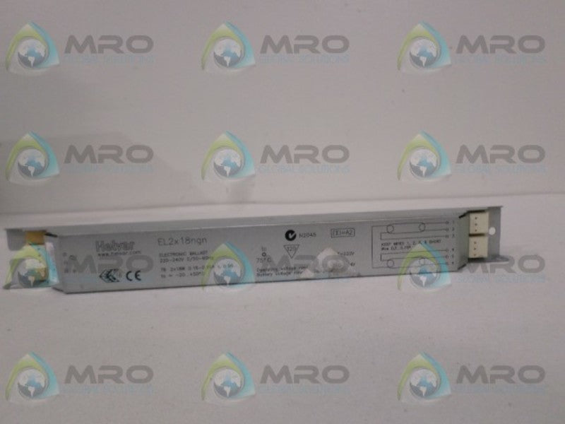 HELVAR EL2X18NGN ELECTRONIC BALLAST  NSNP