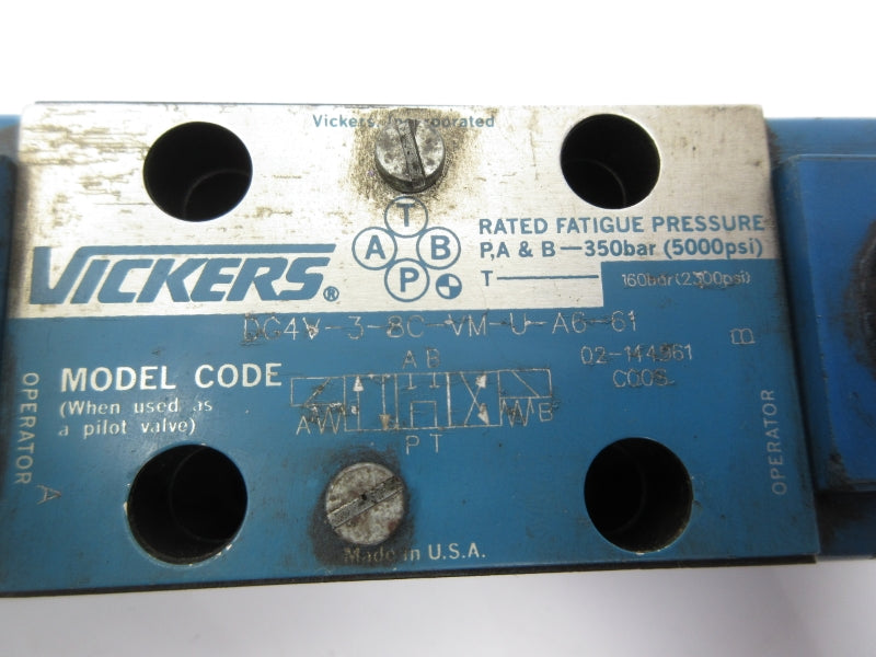 VICKERS DG4V38CVMUA661 02-114961 110V 5000PSI UNMP