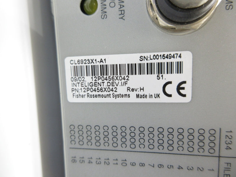 FISHER ROSEMOUNT CL6923X1-A1 12P0456X042 NSNP