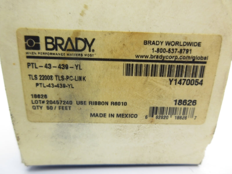 BRADY PTL-43-439-YL NSMP