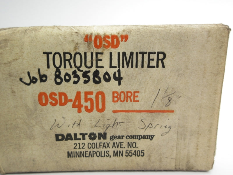 DALTON OSD-450 1-1/8" (AS PICTURED) NSMP