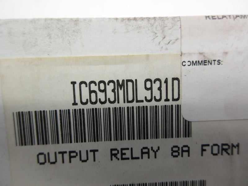 GENERAL ELECTRIC IC693MDL931D NSFS