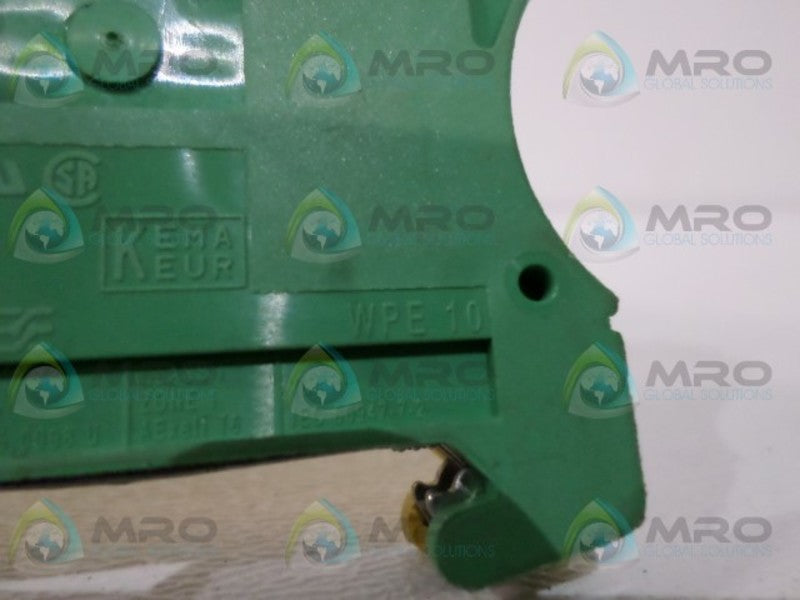 WEIDMUELLER WPE-10 TERMINAL BLOCK  NSNP