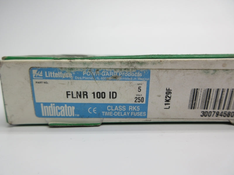 LITTELFUSE FLNR100ID 250VAC 100A (PKG OF 5) (GR/BL) NSMP