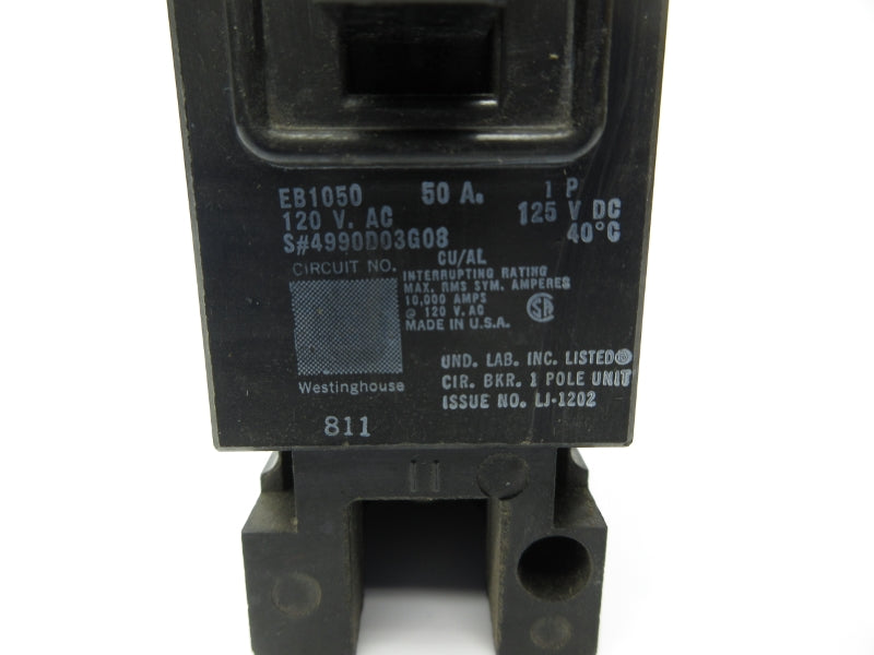 WESTINGHOUSE EB1050 120VAC 50A UNMP