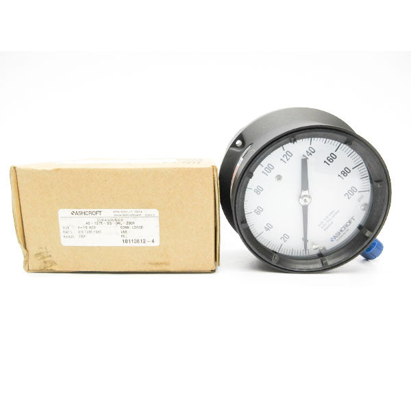 ASHCROFT 45-1379-SS-04L-200# 0-200PSI 4-1/2" NSMP