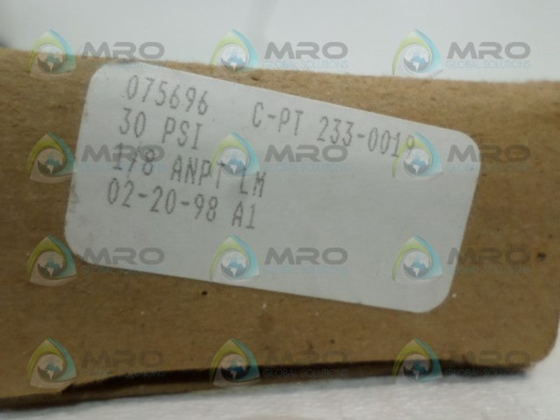 MOORE DRY KILN C-PT-233-0019 PRESSURE GAUGE 0-30PSI  NSMP