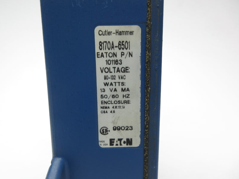 EATON 8170A-6501 101163 90-132VAC NSNP