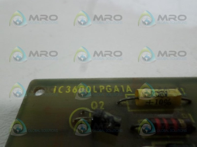 GENERAL ELECTRIC IC3600LPGA1A CIRCUIT BOARD  UNMP