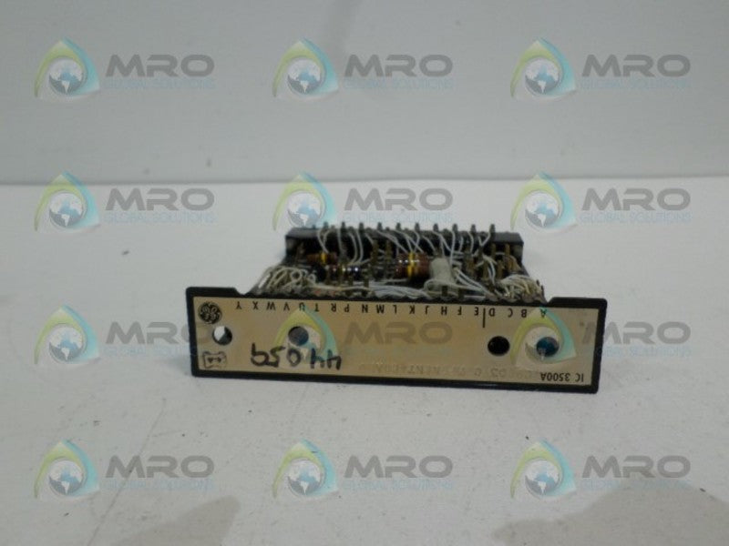 GENERAL ELECTRIC IC3500A290D3 COMPONENT BOARD  UNMP