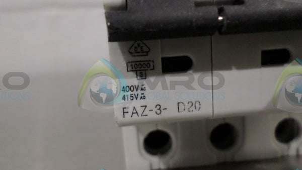 FAZ-3-D20 CIRCUIT BREAKER  UNMP