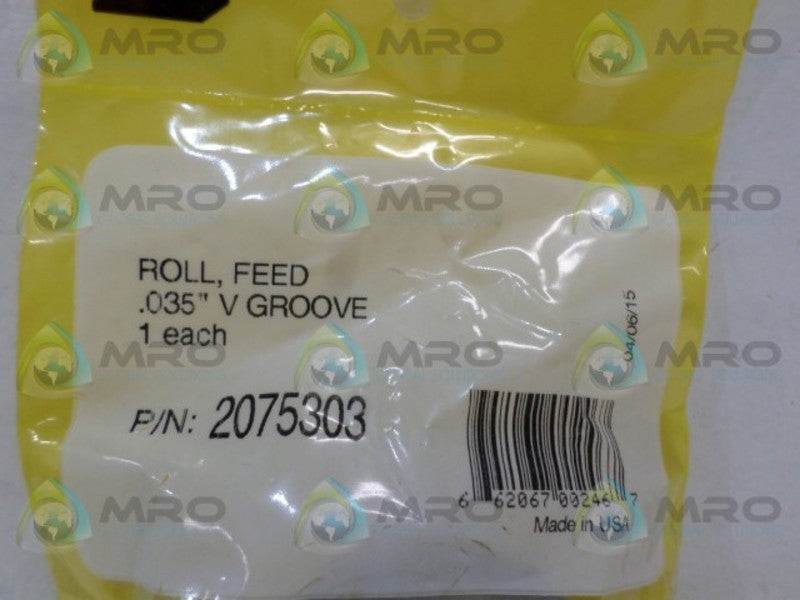 ESAB 2075303 GROOVE FEED ROLL * NEW IN FACTORY BAG *