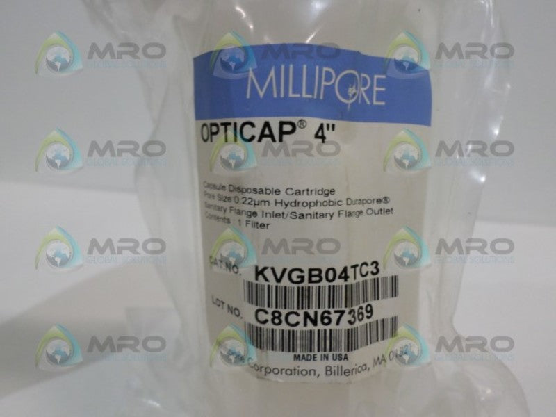 MILLIPORE OPTCAP 4" KVGB04TC3 DISPOSABLE CARTRIDGE  NSMP
