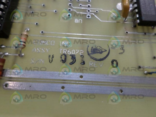 COMCO TR6072 CIRCUIT BOARD  UNMP