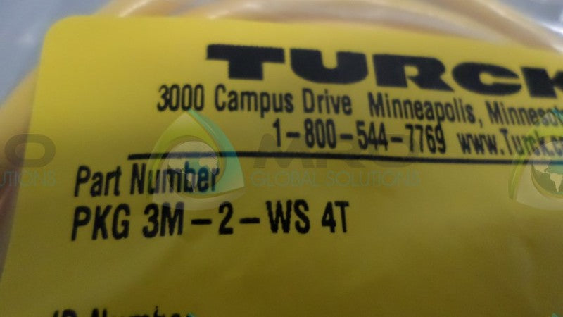 TURCK PKG3M-2-WS4T CABLE CONNECTOR  NSMP