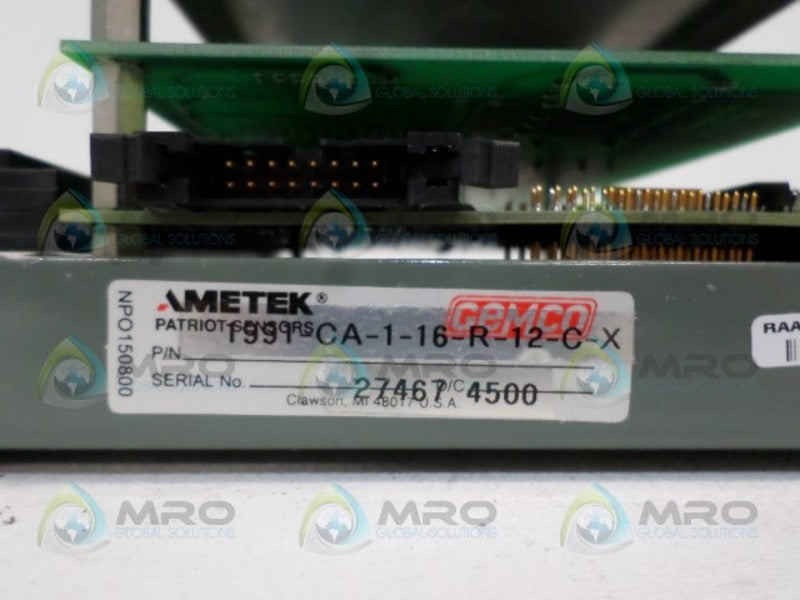 AMETEK 1991-CA-1-16-R-12-C-X  NSNP