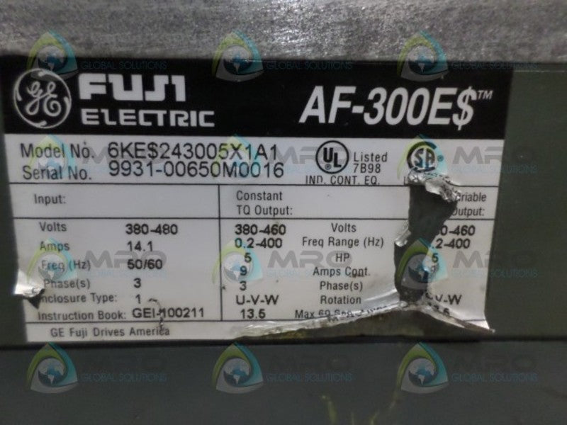 FUJI ELECTRIC 6KES243005X1A1 DRIVE  UNMP