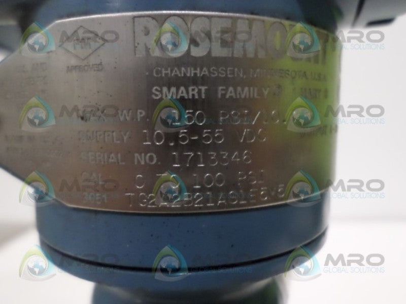 ROSEMOUNT 3051TG2A2B21AS1E5X5 UNMP