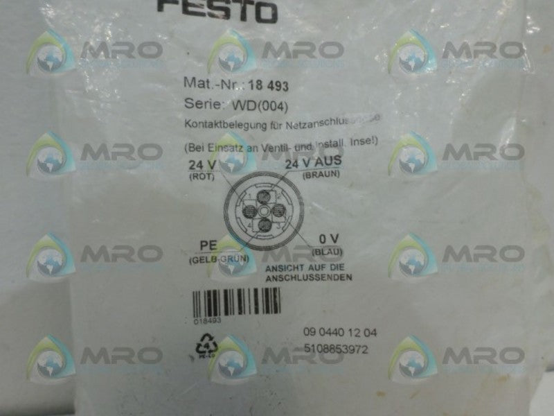 FESTO 18-493 SOCKET CONNECTOR  NSMP