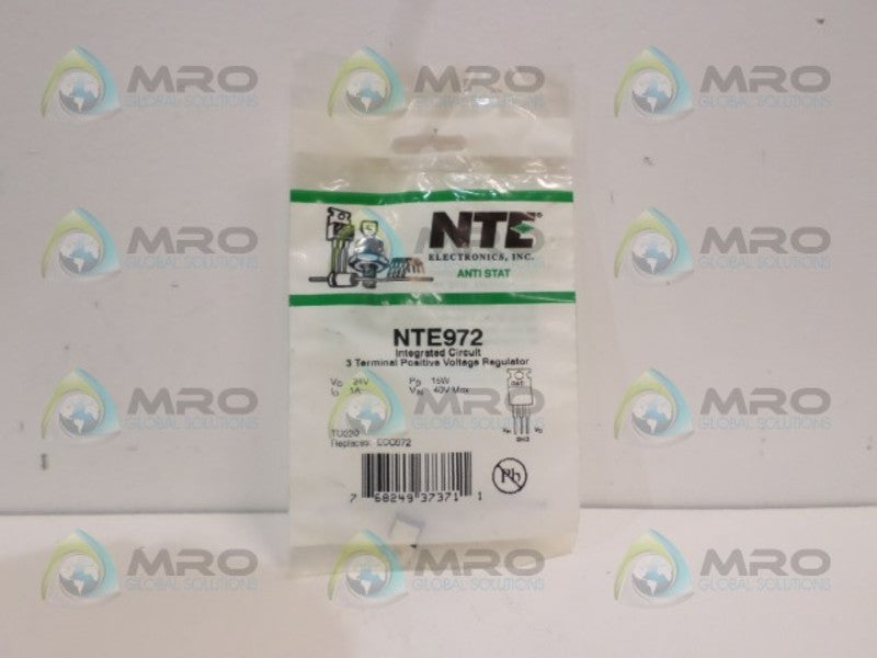 NTE NTE972 POSITIVE VOLTAGE REGULATOR * NEW IN FACTORY BAG *