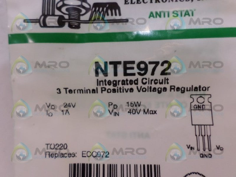 NTE NTE972 POSITIVE VOLTAGE REGULATOR * NEW IN FACTORY BAG *
