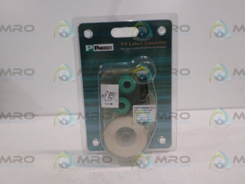 PANDUIT T075X000C1C-BK LABEL CASSETTE *NEW IN ORIGINAL PACKAGE*