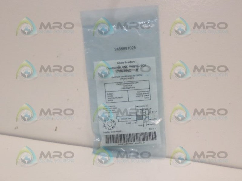 ALLEN BRADLEY 1786-BNC SER. B CONTRONET BNC PLUG * NEW IN FACTORY BAG *