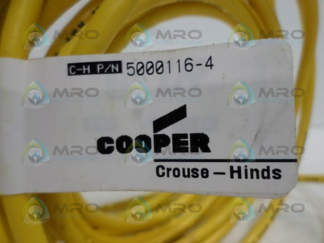 CROUSE-HINDS 5000116-4 CORDSET CONNECTOR *NEW NO BOX*