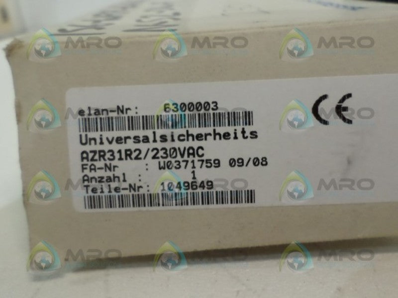SCHMERSAL AZR31R2 SAFETY RELAY 230VAC *NEW IN BOX*