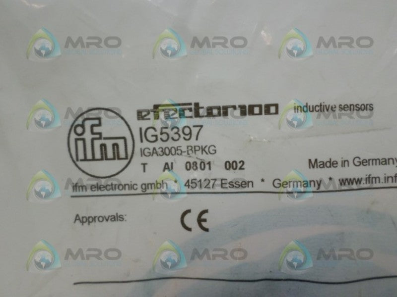 IFM EFECTOR IG5397 INDUCTIVE PROXIMITY SENSOR * NEW IN FACTORY BAG *