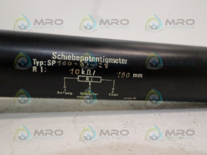 INDUSTRIAL MRO SP100-03-28 SCHIENEPOTENTIOMETER *NEW NO BOX*