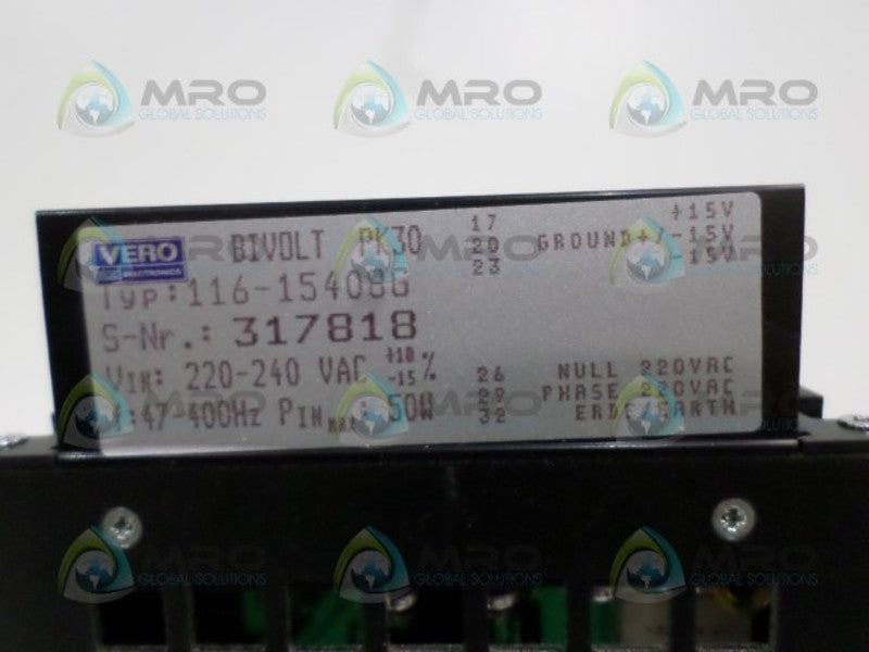 VERO ELECTRONICS 116-15408G POWER SUPPLY  NSNP