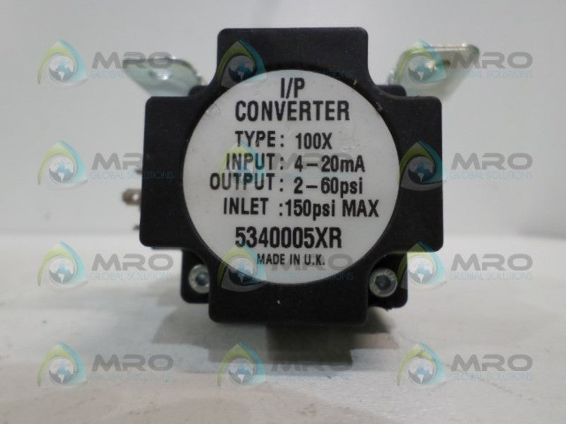WATSON SMITH 100X-5340005XR I/P CONVERTER  UNMP
