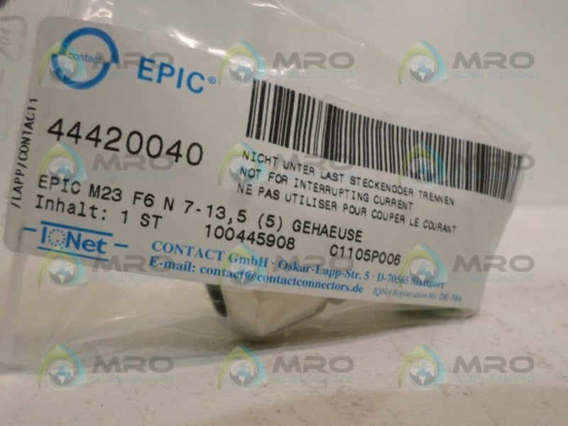 EPIC CONNECTORS 44420040 CIRCUILAR CONNECTOR  NSNP