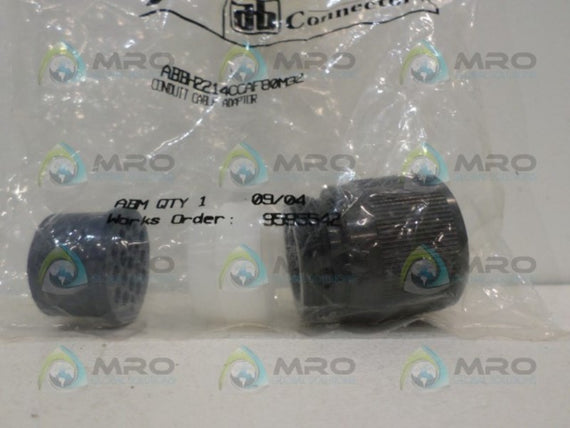 AB CONNECTORS ABBH2214CCAF80 CONDUIT ADAPTER *NEW IN FACTORY BAG*