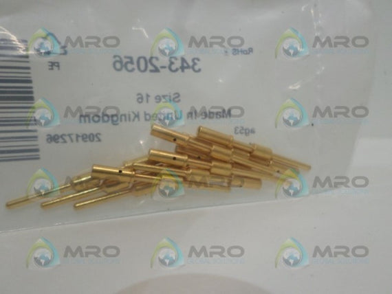 AB CONNECTORS ABB16KPKF80P3 343-2056 CRIMP (PKG OF 10) *NEW IN FACTORY BAG*
