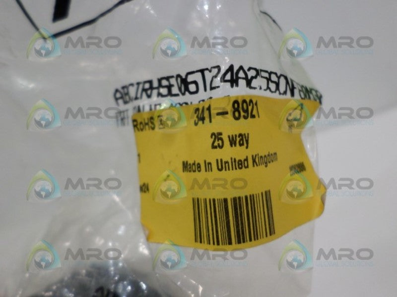 AB CONNECTORS ABCIRHSE06T24A25SCNF80V0 341-8921 CONNECTOR *NEW IN FACTORY BAG*