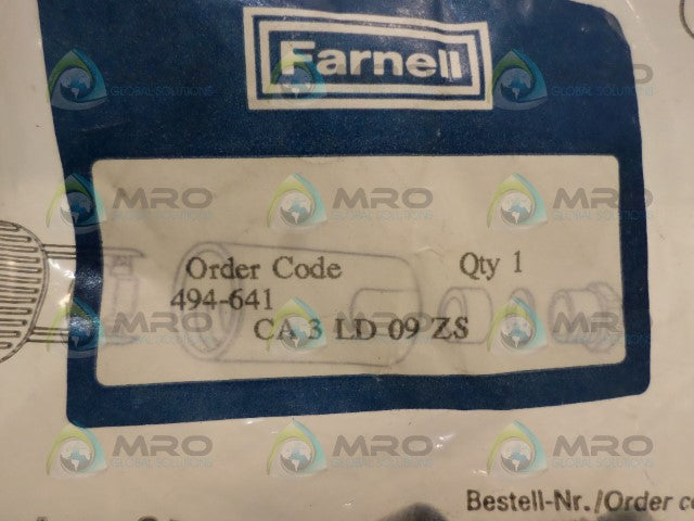 HIRSCHMANN CA3LD09ZS CONNECTOR SOCKET *NEW IN FACTORY BAG*