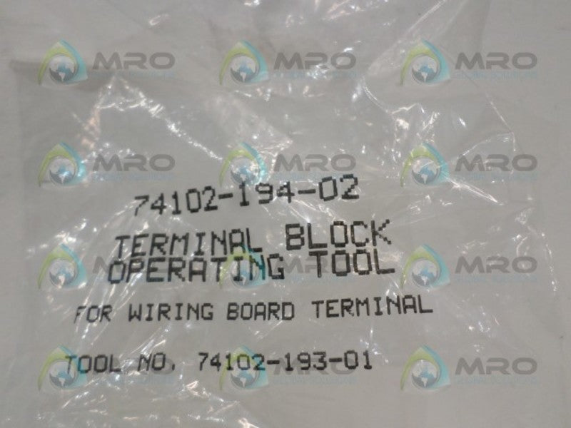 ALLEN BRADLEY 74102-194-02 TERMINAL BLOCK TOOL *NEW IN FACTORY BAG*