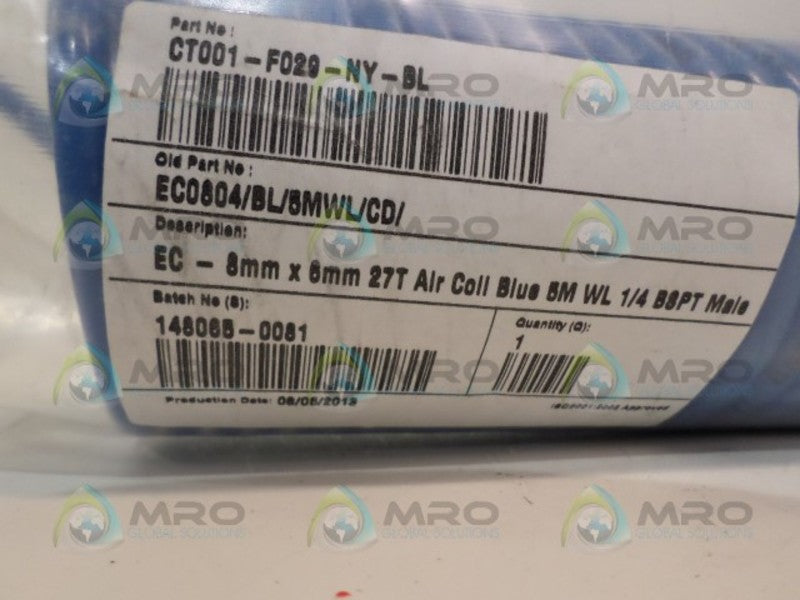 INDUSTRIAL MRO CT001-F029-NY-BL BLUE AIR COIL *NEW IN FACTORY BAG*
